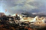 Storm at Dutch Coast by Andreas Achenbach